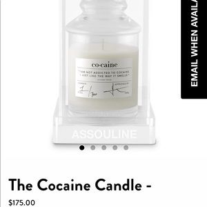 The Cocaine Candle: amber, orris, oudh, patchouli